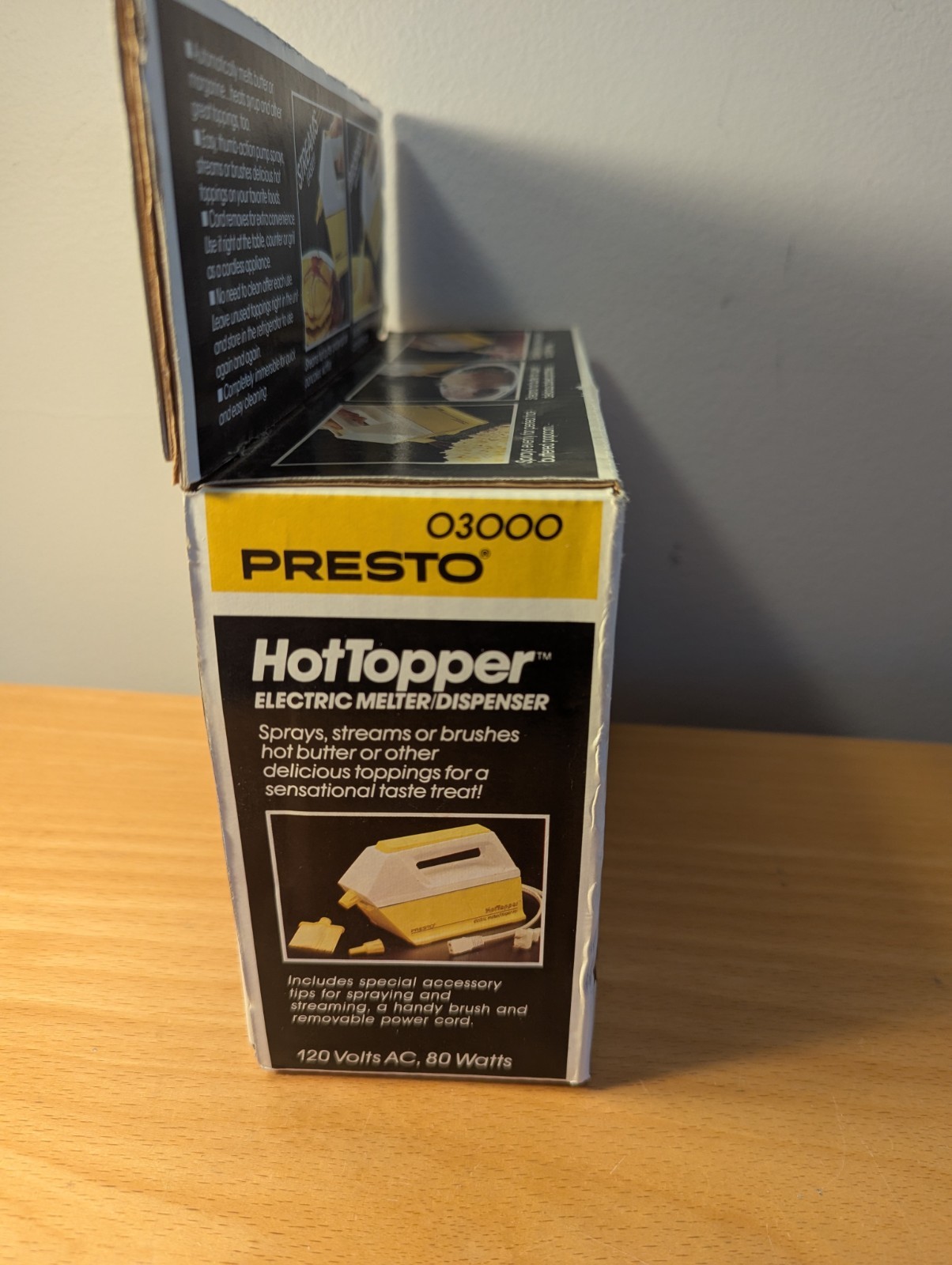 Vintage Presto Hot Topper Automatic Electric Melter Dispenser #03000 NOS