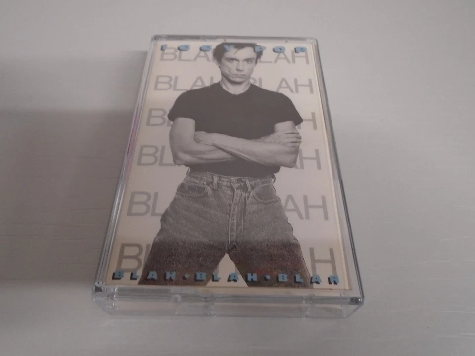 IGGY POP BLAH-BLAH-BLAH AUDIO CHROME CASSETTE TAPE ALBUM 1986 A&M RECORDS MINT - Image 3 of 4
