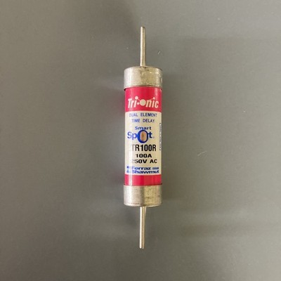 One Ferraz Shawmut Tri-onic Smart Spot TR100R 100A 250V Fuse Dual Element