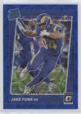 2021 Panini Donruss Optic Rated Rookie Blue Scope Prizm Jake Funk #295 2l4
