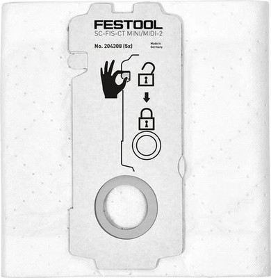 Für Festool SELFCLEAN Filtersack SC-FIS-CT MINI/MIDI-2/5/CT15 (5 Stk.)