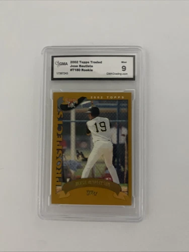 2002 Topps - Jose Bautista - ROOKIE CARD !!Graded GMA 9.0 !!
