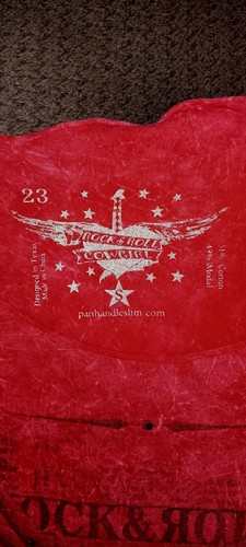Rock & Roll Cowgirl Tshirt Womens Small HEART AND SOUL *NICE DESIGN* Red & Black - Picture 4 of 7