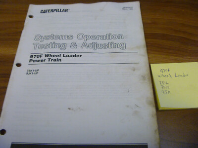 CAT Caterpillar 970F Wheel Loader Power Train Op Test Service Repair Manual 7PL