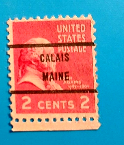 SCOTT # 806 - SET OF 2 ADAMS PRECANCELED DIFFERENT CITIES STAMPS - F . VF - Picture 3 of 4