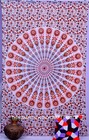 Indian Twin Mandala Tapestries Cotton Twin Throw Bedspread Vintage Wall Hanging