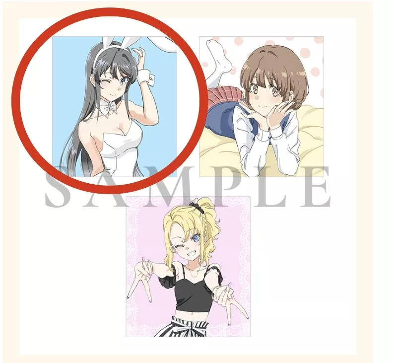 Seishun Buta Yarou Movie Visitor Bonus Shikishi Art Board Mai