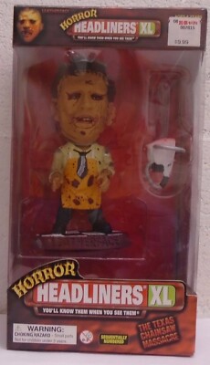 Horror Headliners XL Leatherface Texas Chainsaw Massacre Equity Marketing READ