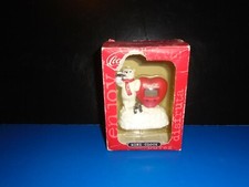 Coca Cola Polar Bear Heart Mini Clock NEW
