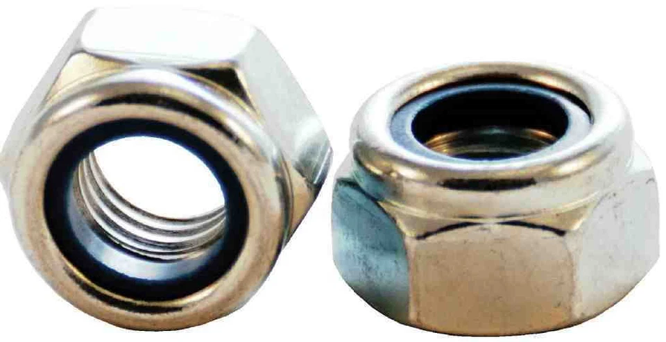 METRIC FINE THREAD GRADE 8 ZINC COATED NYLOC NUTS M10 - M16 VARIOUS PACK SIZES