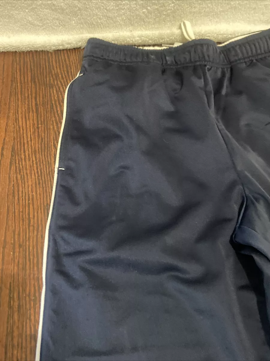 Fila Sport Mens small Track Athletic Pants Navy Blue Zip Ankles