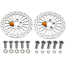 11.5" ( Front & Rear ) Brake Rotors Polished for Harley Heritage Touring Dynas