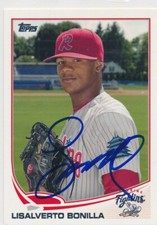 Lisalverto Bonilla Reading Fightin Phils Autographed 2013 Topps Pro Debut #145