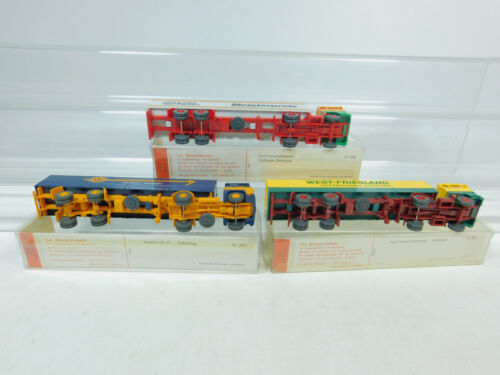AV164-0,5# 3x Scania ASG+530/540 Ford Mint+Box H0 1:87 Sattelzug/LKW - Imagen 2 de 3