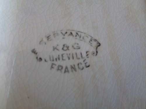 6 ASSIETTES PLATES A COMPARTIMENTS / ASPERGE KG LUNEVILLE MODELE SERVANCE - Picture 5 of 5
