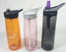 Lot of 3 CamelBak Water Bottle 750 ML Pink/Purple/Orange