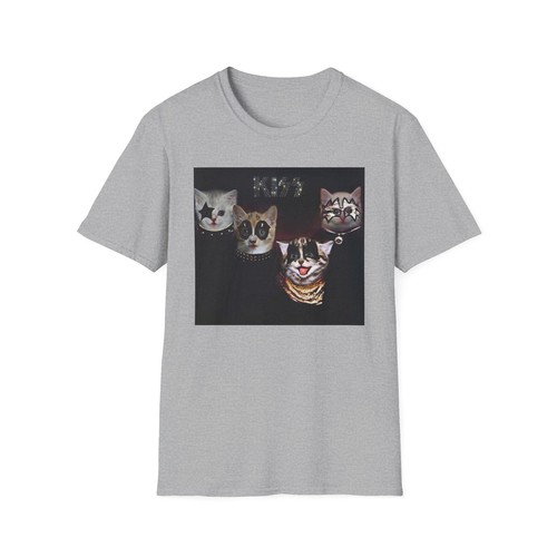 Kitten's KISS T-Shirt, Kitten Lover Tee, KISS Rock fans - Picture 6 of 10