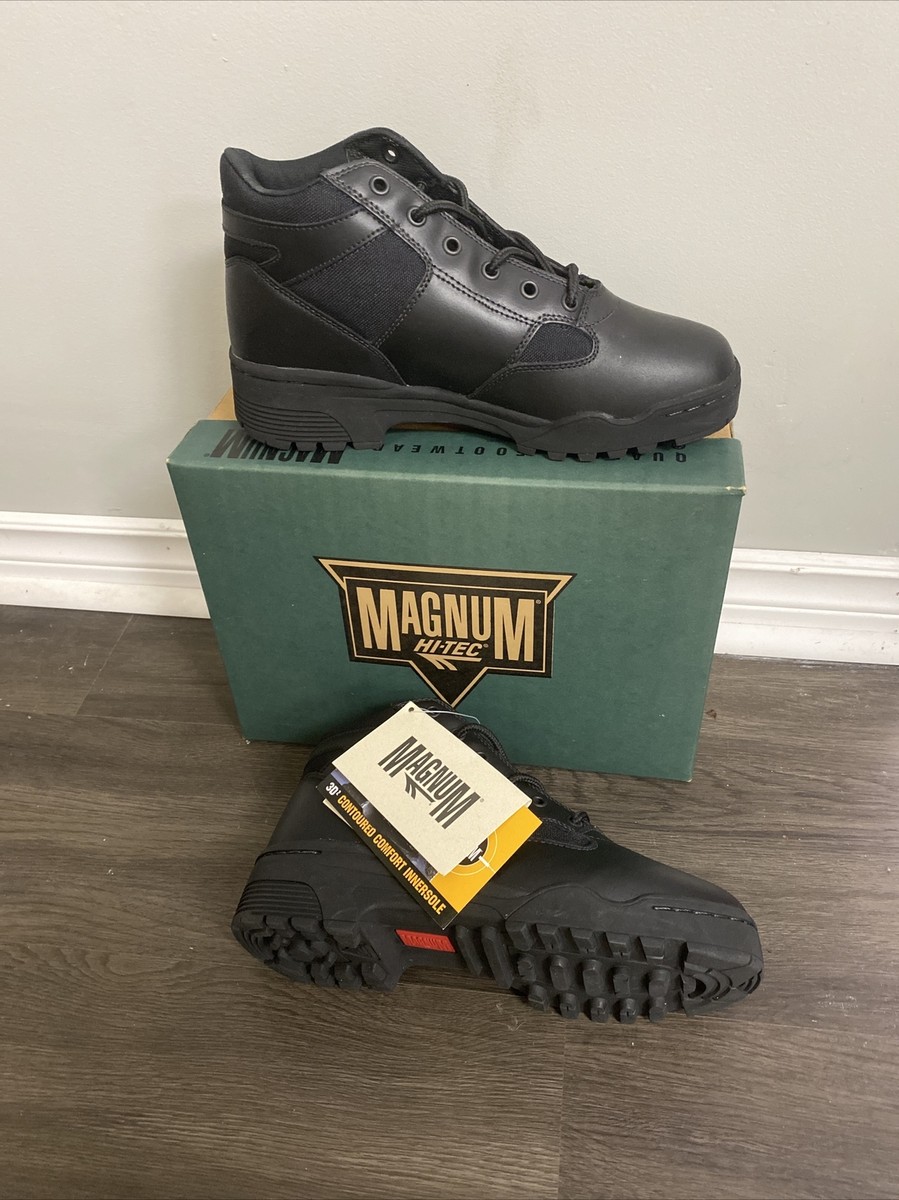 Magnum Hi-Tec Midnite 1200 Leather Tactical Boot Size 8