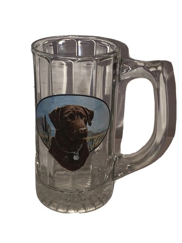 James Killen Chocolate Labrador Retriever Mug Glass Stein Hunting Dog #3 - Picture 2 of 10