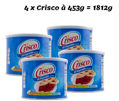 Crisco Gleitgel Gleitmittel Backfett VIERERPACK: 4 x 453g-Dose = 1812g |  eBay.de