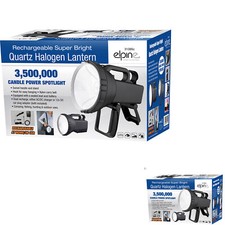 NEW 3.5 MILL CANDLE POWER LIGHT LED TORCH SPOTLIGHT HALOGEN RECHARGEABLE CAMPING