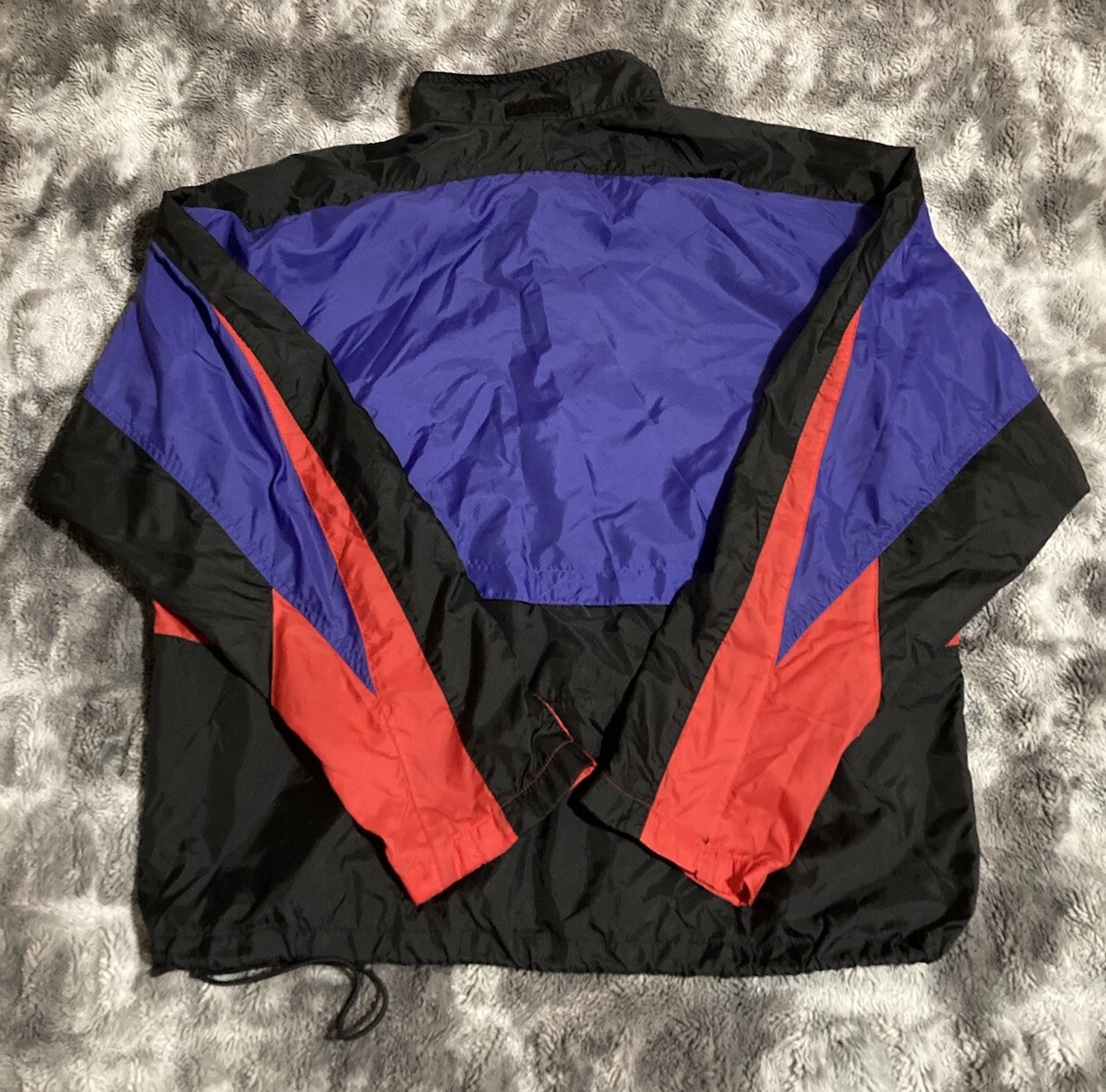 Vintage Nike Jacket Mens Large Black Purple Windbreaker Vintage Nike Jacket Mens Large Black Purple Windbreaker