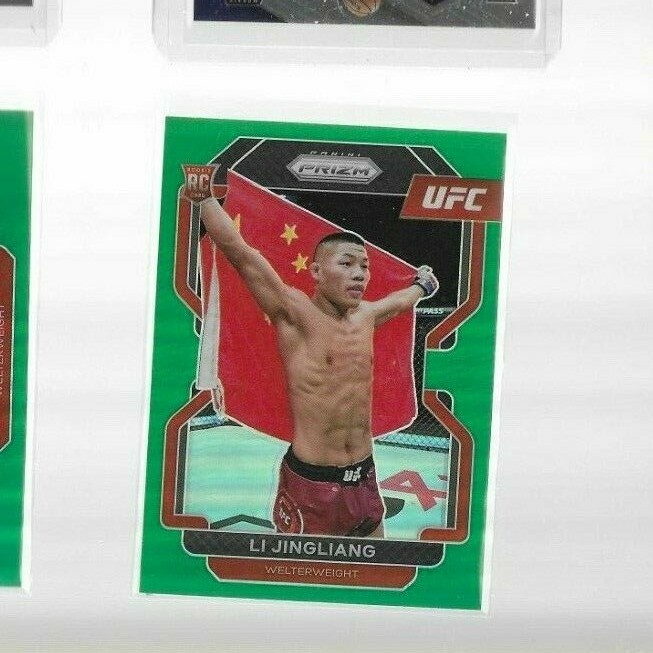LI JINGLIANG 2022 PRIZM UFC GREEN PRIZMS ROOKIE RC PANINI #118