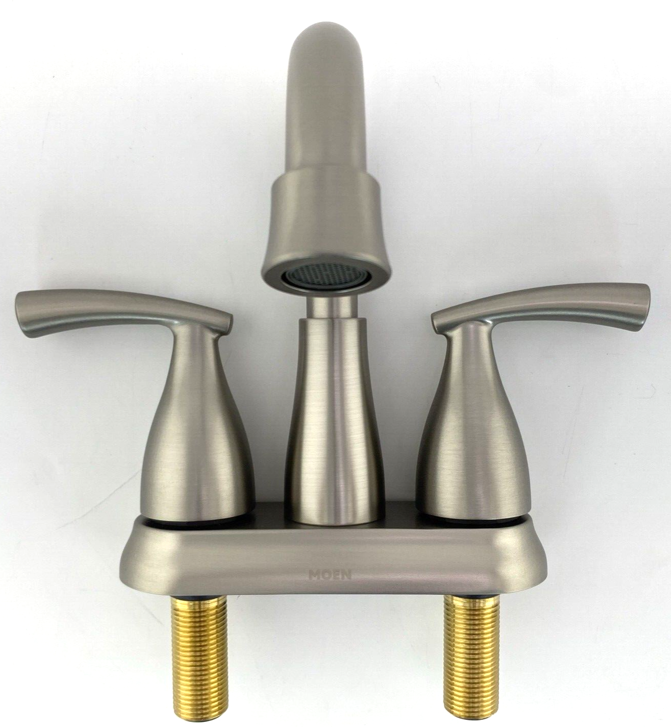 🆕 MOEN 84128SRN Essie 4" Centerset 2Handle Bathroom Faucet Brushed