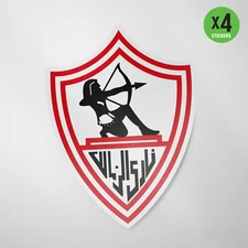 Zamalek SC Egypt 4 Pack Sticker Vinyl Decal Football Soccer Africa CAF Giza
