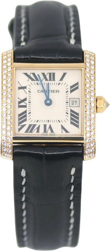 Authentic Cartier Tank Française 18K Yellow Gold Bracelet Links Set of 3 w/ Scre Cartier 18K Yellow Gold Clasp For Tank Francaise Watch  main image 3