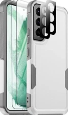 Samsung Galaxy S22 Case with 2 Pack Tempered Glass + Camera Lens Protector 