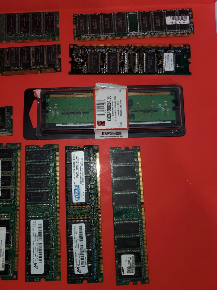Mix Lot of - 128MB/256MB. DDR RAM and Other Parts. -PARTS ONLY - Image 4 of 4