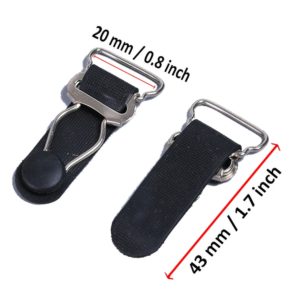 10pcs Metall Strumpfhalter Strumpfband Clips+Haken für Strumpf Lingerie Verkauft - Bild 2 von 3