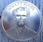 1 oz. JOHNNY RINGO Wild West Legends Tombstone AZ rounds .999 fine silver