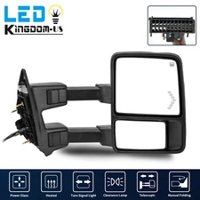 Passenger Side Tow Mirror For 2008-2016 Ford F250-F550 Super Duty w/ Turn Signal