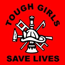 3 x Firefighter Aufkleber "TOUGH GIRLS" Sticker Feuerwehr
