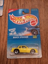 BUICK STOCKER, 1996 Hot Wheels #472, Yellow, 5 Spoke Rims / No Tampo variation