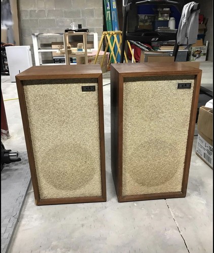 Pair of Vintage KLH Model Four 4 Classic Audiophile Speakers Working - Very Rare