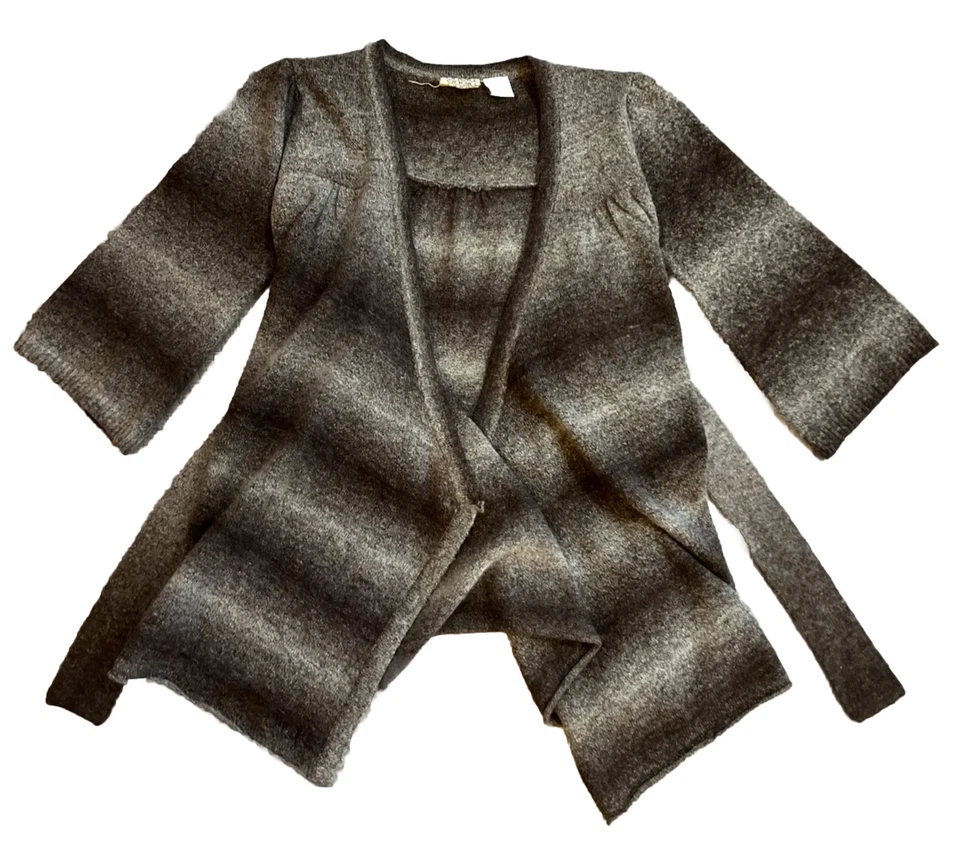 Cárdigan Suéter Oneill Talla S Ombré Cinturón Playa Y2K Boho Surf Space Dye Taupe Foto 2 de 4