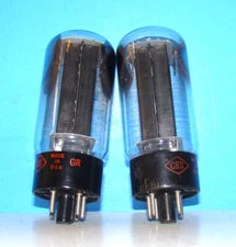 5U4GB CBS 2 radio audio amplifier rectifier vacuum tubes valves tested 5U4GA 5U4