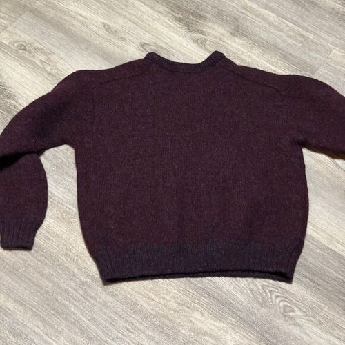 Kids 100% wool crew neck pullover sweater large 10/12 - Picture 4 of 4