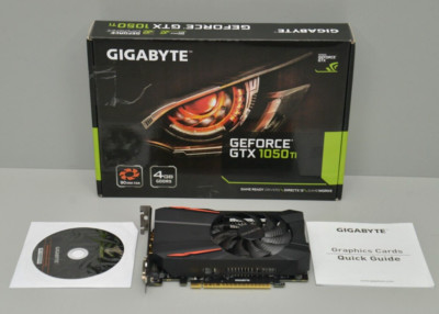 Gigabyte GeForce GTX 1050 Ti GV-N105TD5-4GD 4GB Grafikkarte schwarz Neu
