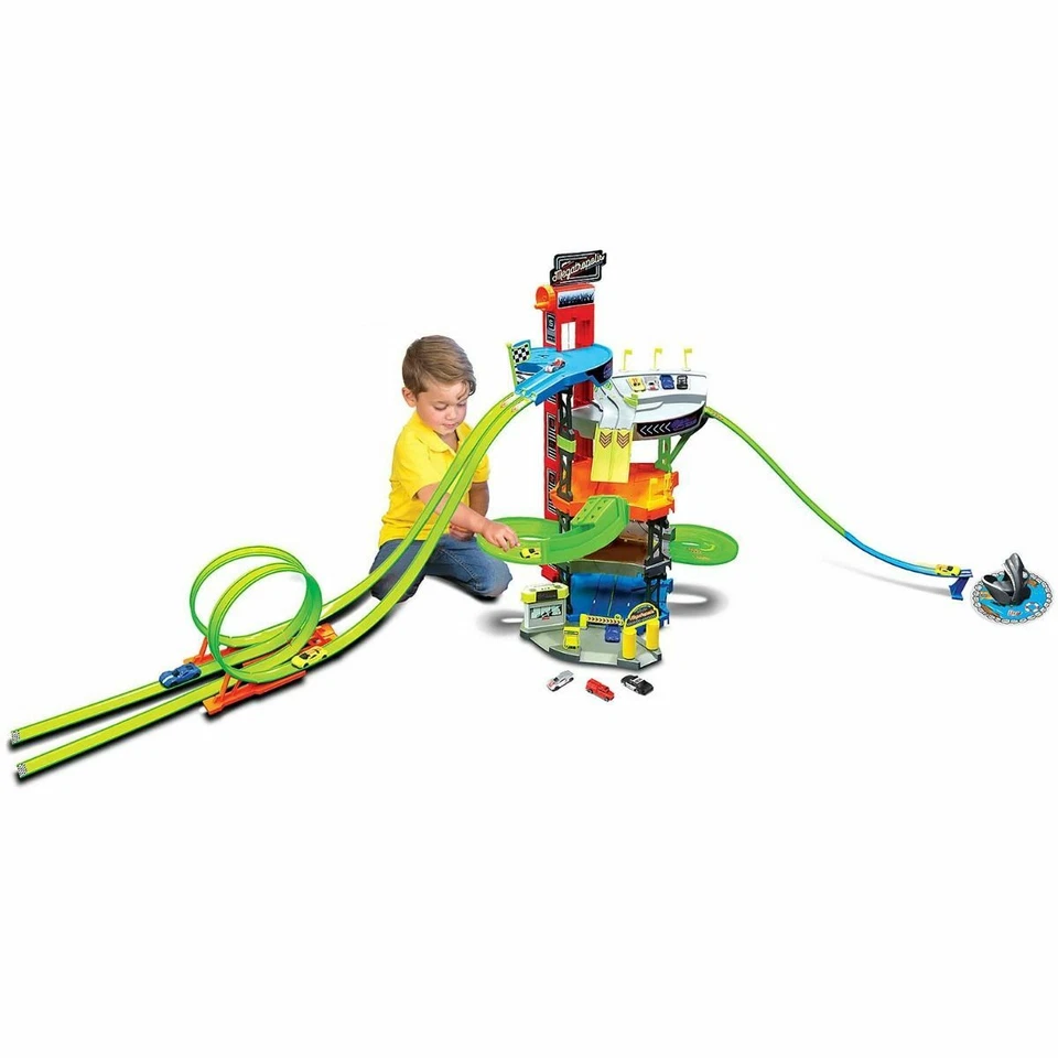 Maisto 12468 - Playset »Mega Metropolis« inkl. 4 Autos Loopings Spielset Kinder - Bild 2 von 2