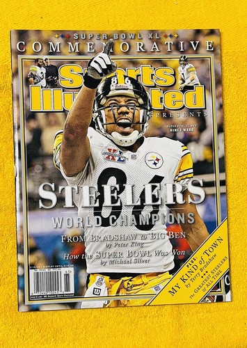 Pittsburgh Steelers Super Bowl XL 11 x 14 Matted Photo & 3 Magazines (SI) - Picture 4 of 5