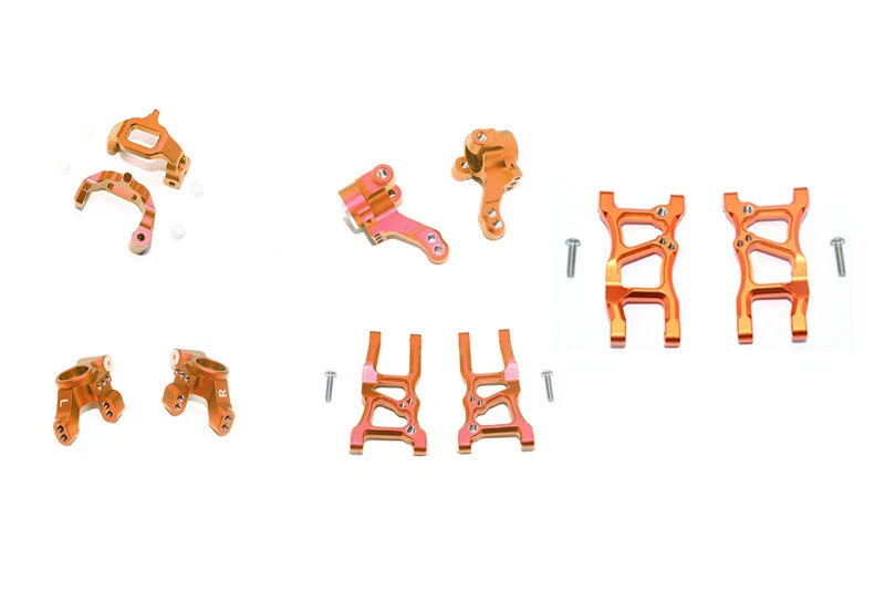 CNC front rear steering wheel hub + suspension arm for TRAXXAS 1/10 4WD GT4-TEC - Image 4 of 4