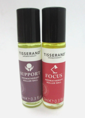 Tisserand Aromatherapy Roller Ball Focus & Support 10ml each