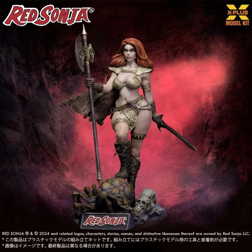 NUOVO X-Plus Red Sonja scala 1/8 kit modellino in plastica 27 cm Conan The Ba... - Immagine 4 di 4