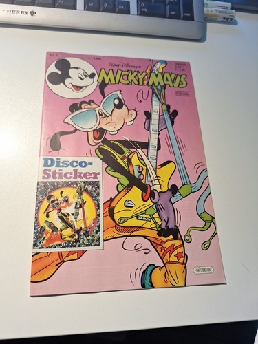 MICKY MAUS NR. 2 1990 MIT BEILAGE DISCOSTICKER MIT VICAR & PAUL MURRY