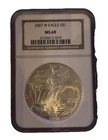 2007W $1 American Silver Eagle NGC MS69 Brown Label