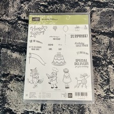 Stampin Up BIRTHDAY DELIVERY Stamps and dies 143660